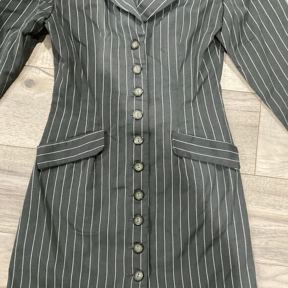 Alyn Paige pinstripe blazer dress size 5/6 - Picture 2 of 12